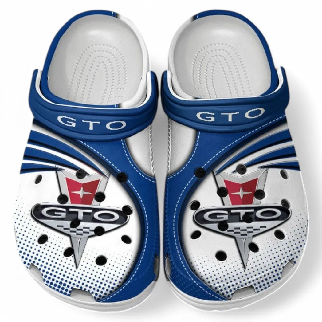 Pontiac GTO Crocs Sandals For Men Women, Gift For Pontiac GTO Fan CAR181031525743 - Blue