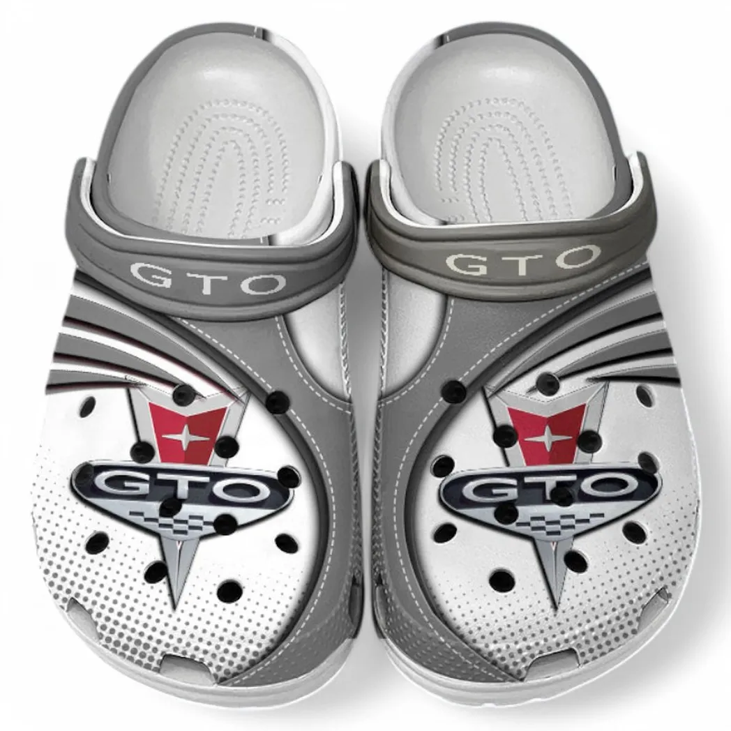 Pontiac GTO Crocs Sandals For Men Women, Gift For Pontiac GTO Fan CAR181031525743 - Gray