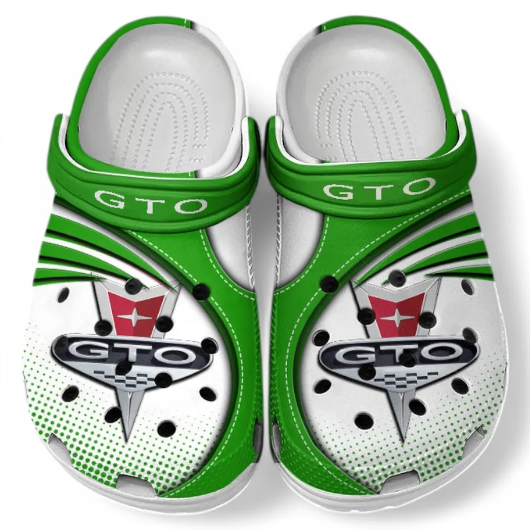 Pontiac GTO Crocs Sandals For Men Women, Gift For Pontiac GTO Fan CAR181031525743 - Green