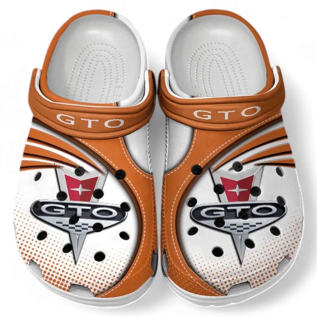 Pontiac GTO Crocs Sandals For Men Women, Gift For Pontiac GTO Fan CAR181031525743 - Orange