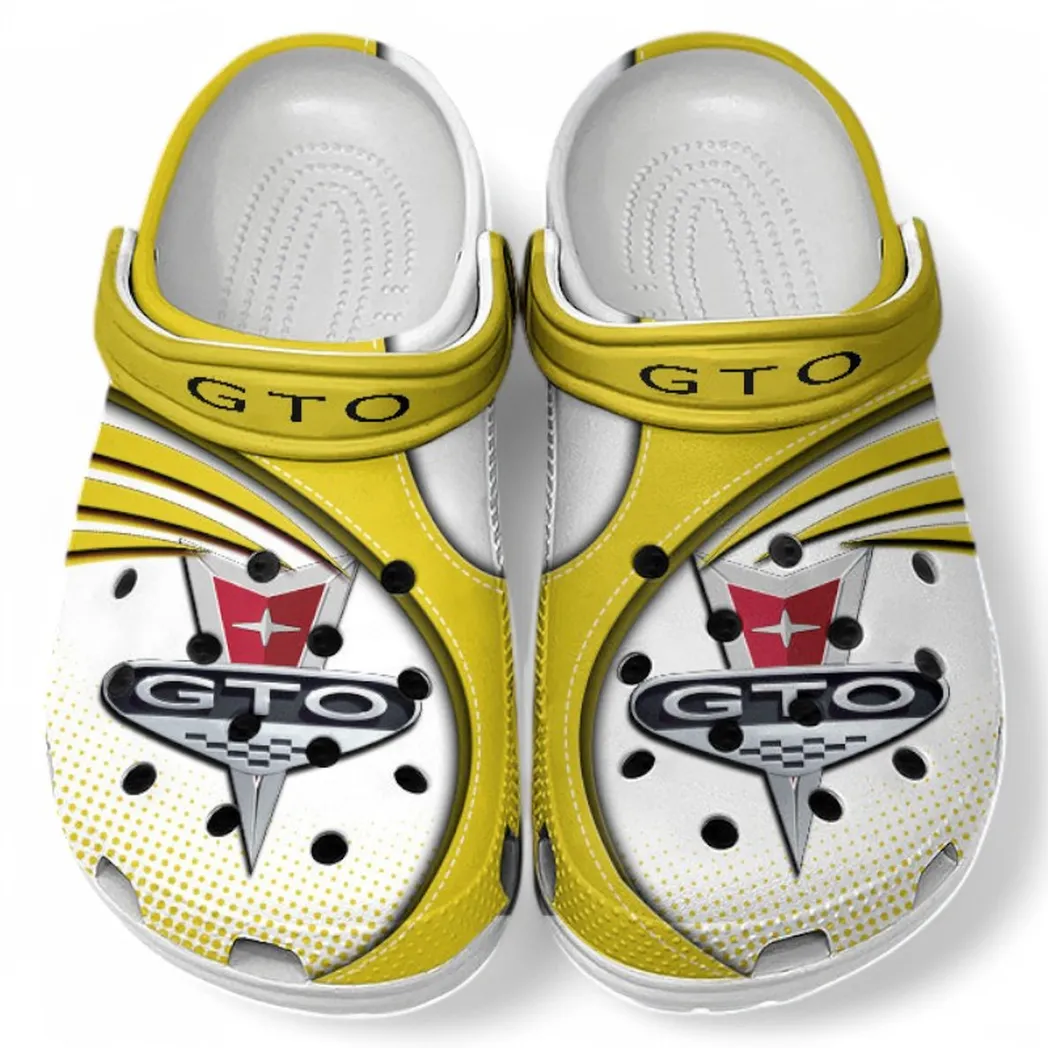 Pontiac GTO Crocs Sandals For Men Women, Gift For Pontiac GTO Fan CAR181031525743 - Yellow