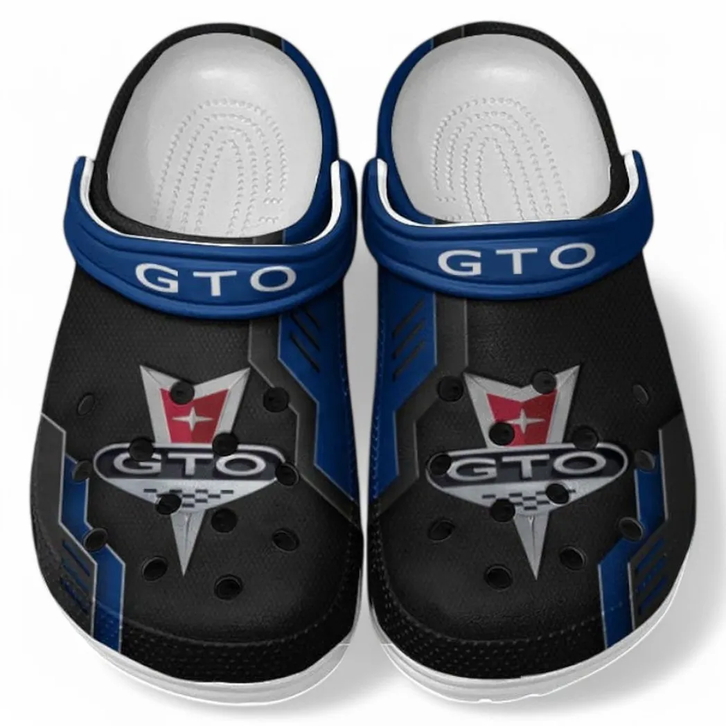 Pontiac GTO Crocs Shoes, Clogs Men Women, Gift For Pontiac GTO Fan CAR185031525238 - Blue