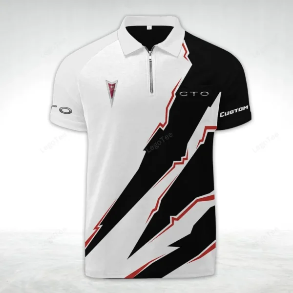 pontiac gto zipper polo shirt gift for pontiac gto lovers gift for gift for him husband boyfriend car128021025060 jvmyz