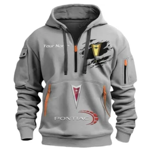 pontiac half zip hoodie car113021425848 best gift for him husband boyfriend gray hnale