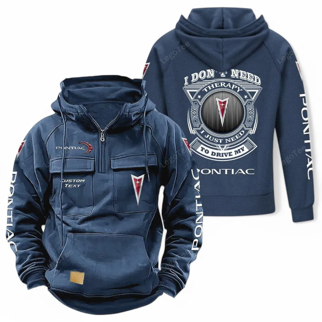 pontiac tactical quarter zip hoodie car106021525054 gifts for men him husband boyfriend dark blue oujow