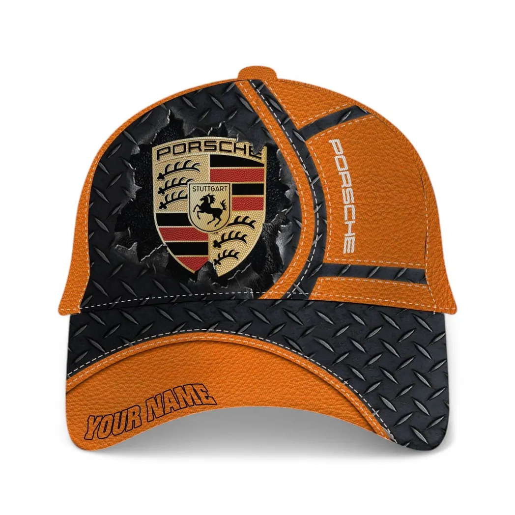 Porsche Classic Cap, Gift For Porsche Lovers, Gift For Him, Husband, Boyfriend - Orange CAR49021825061-5
