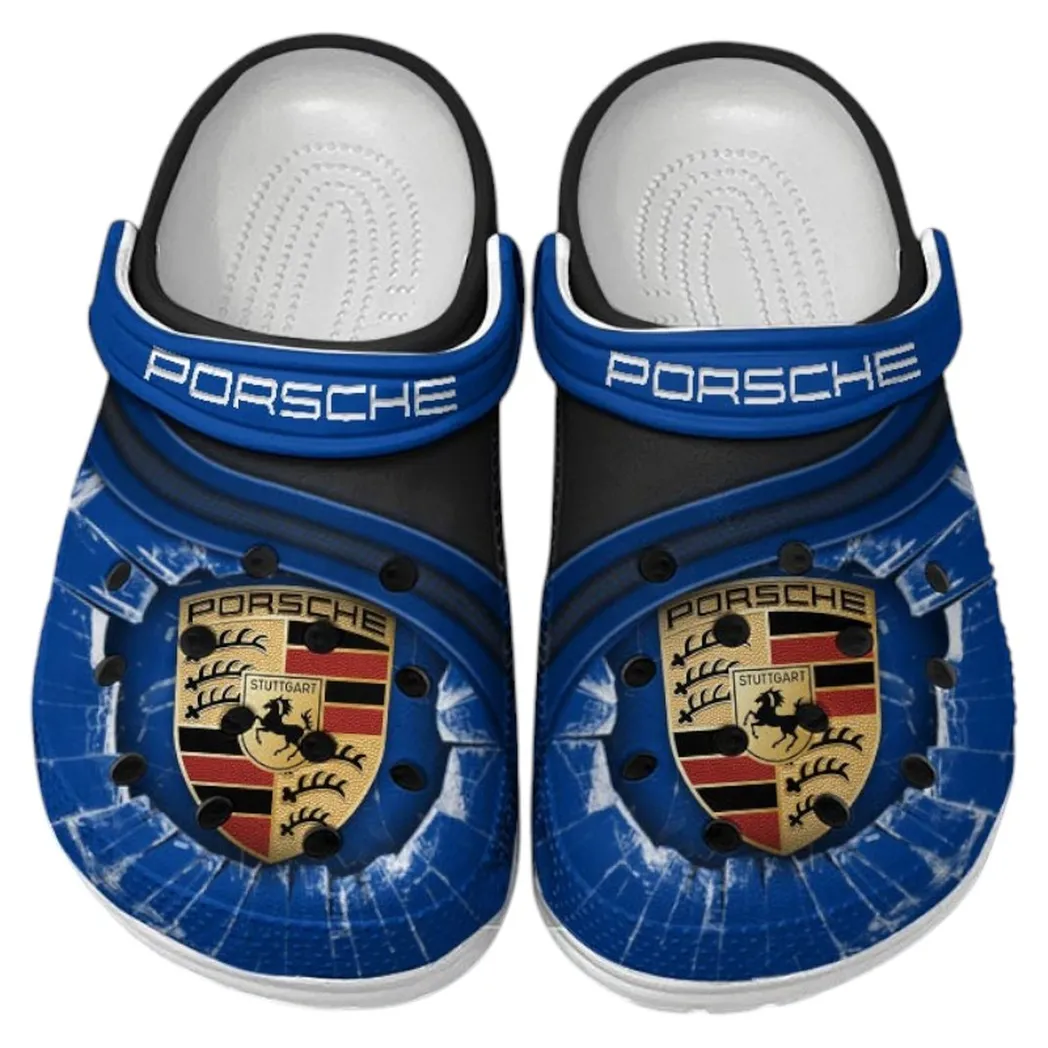 Porsche Crocs Clogs Men Women, Gift For Porsche Fan CAR188032025167 - Blue