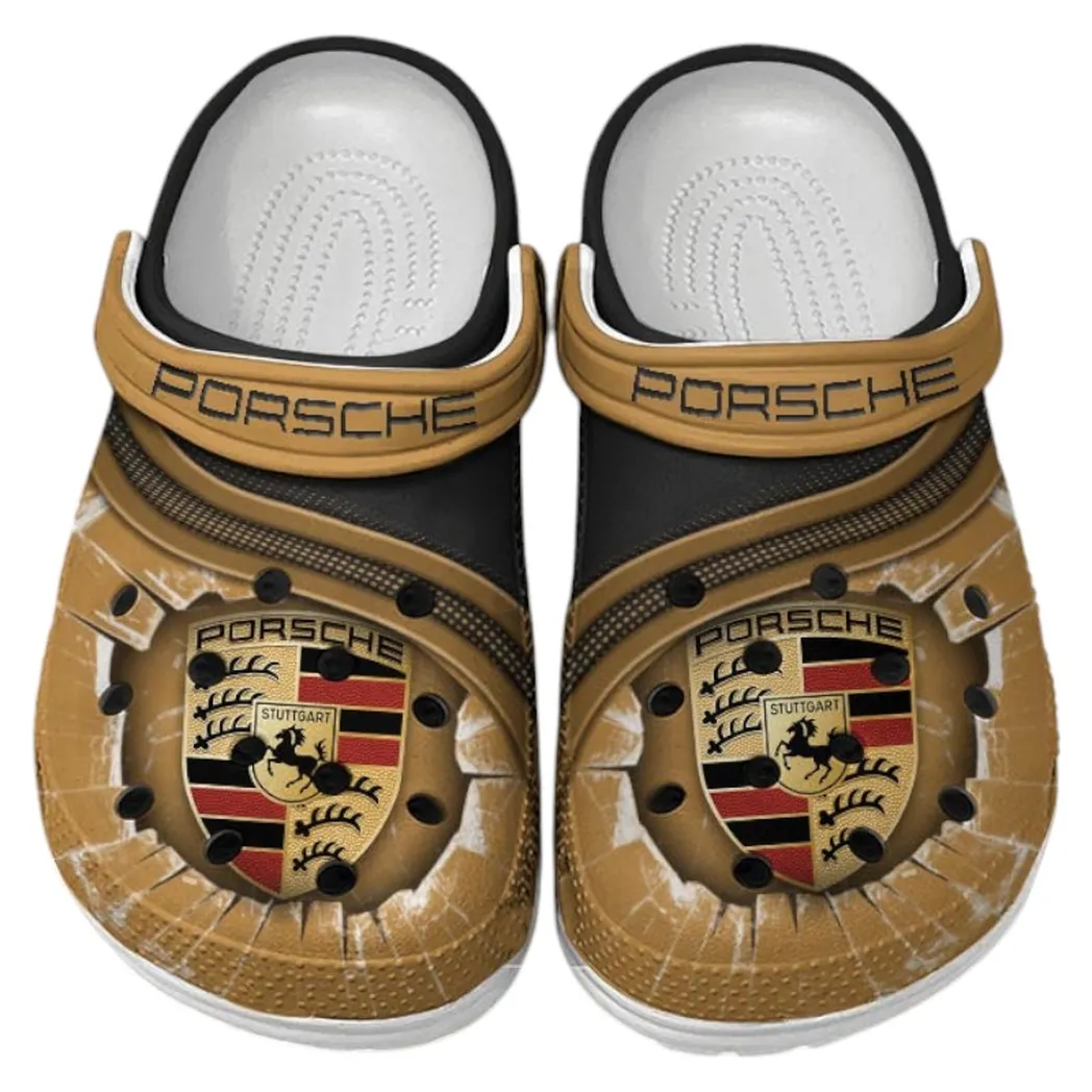 Porsche Crocs Clogs Men Women, Gift For Porsche Fan CAR188032025167 - Yellow