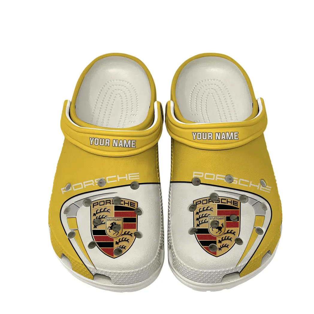 Porsche Crocs, Gift For Porsche Lover, Gift For Him, Husband, Boyfriend CAR16802262554 - White