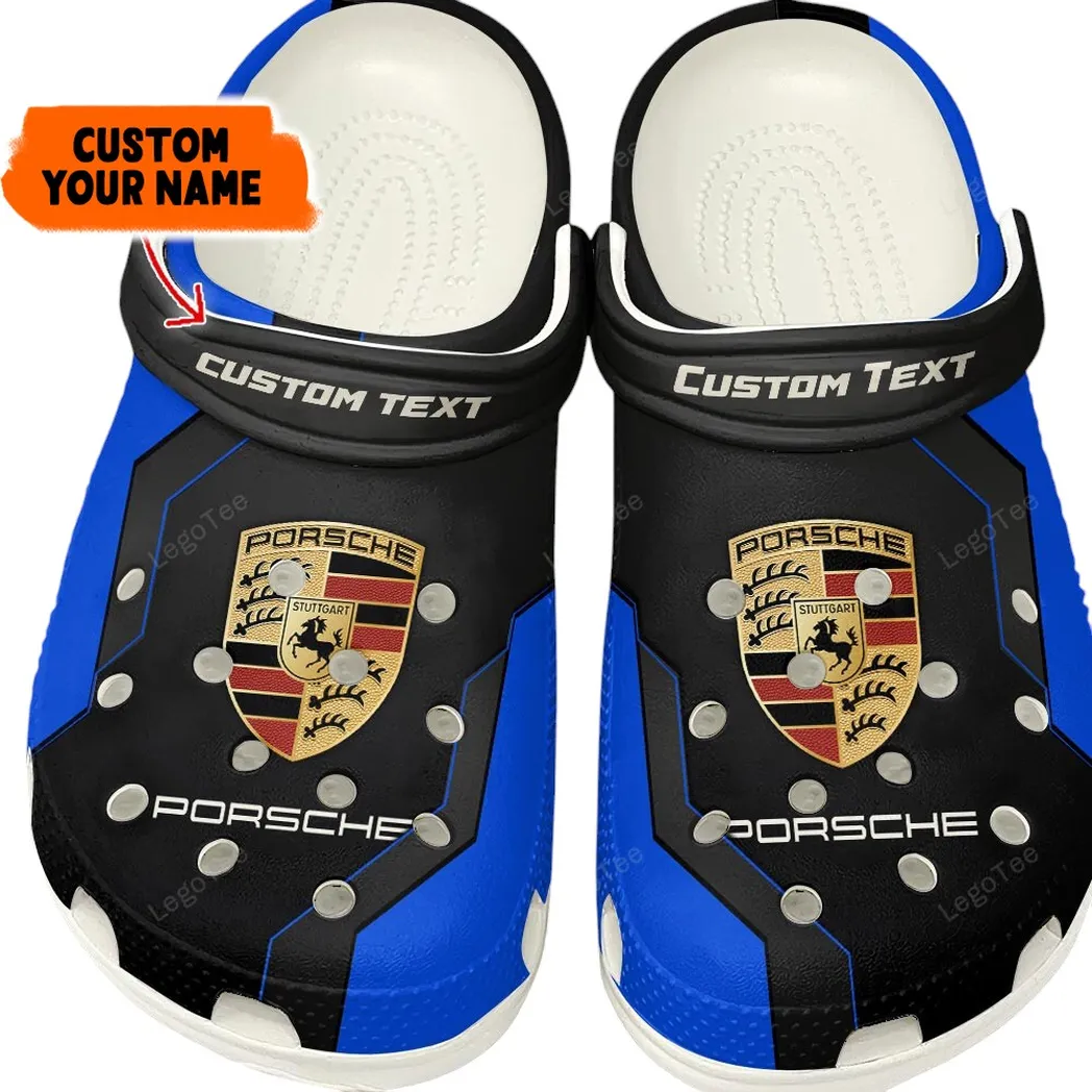 Porsche Crocs, Gift For Porsche Lovers, Gift For Him, Husband, Boyfriend - Blue CAR140021225556-1