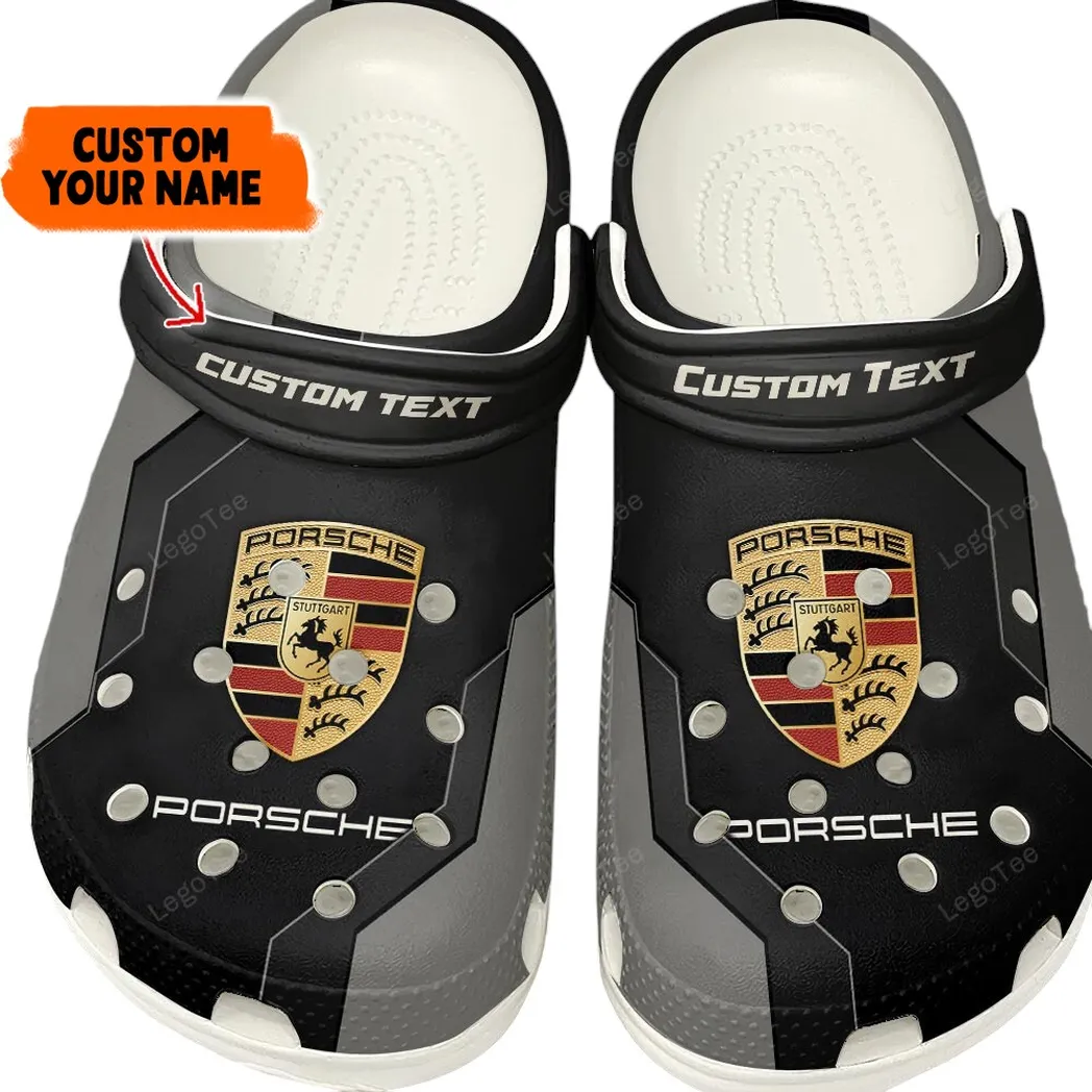 porsche crocs gift for porsche lovers gift for him husband boyfriend gray car140021225556 4 rqk51