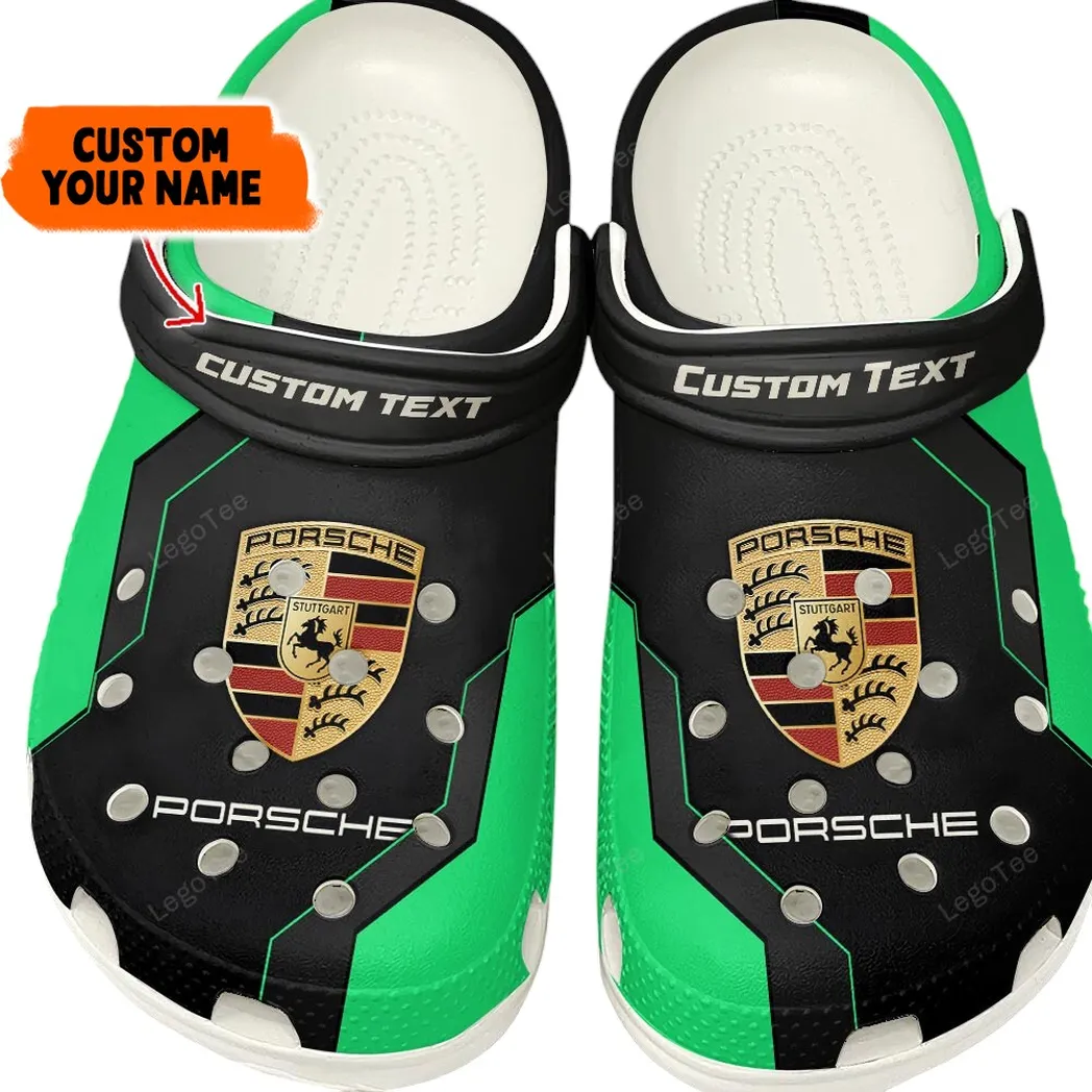 Porsche Crocs, Gift For Porsche Lovers, Gift For Him, Husband, Boyfriend - Kelly Green CAR140021225556-6