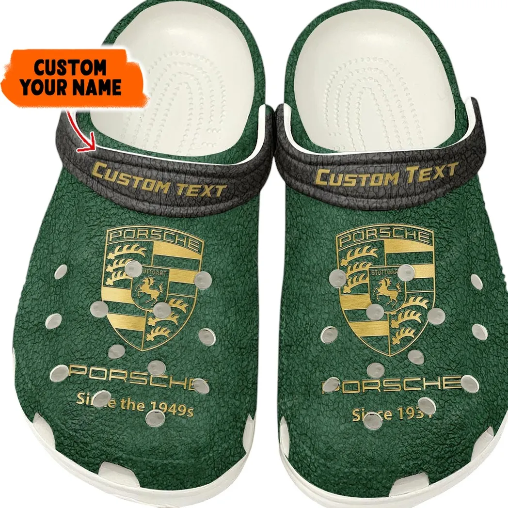 Porsche Crocs, Gift For Porsche Lovers, Gift For Him, Husband, Boyfriend - Kelly Green CAR141021225668-6