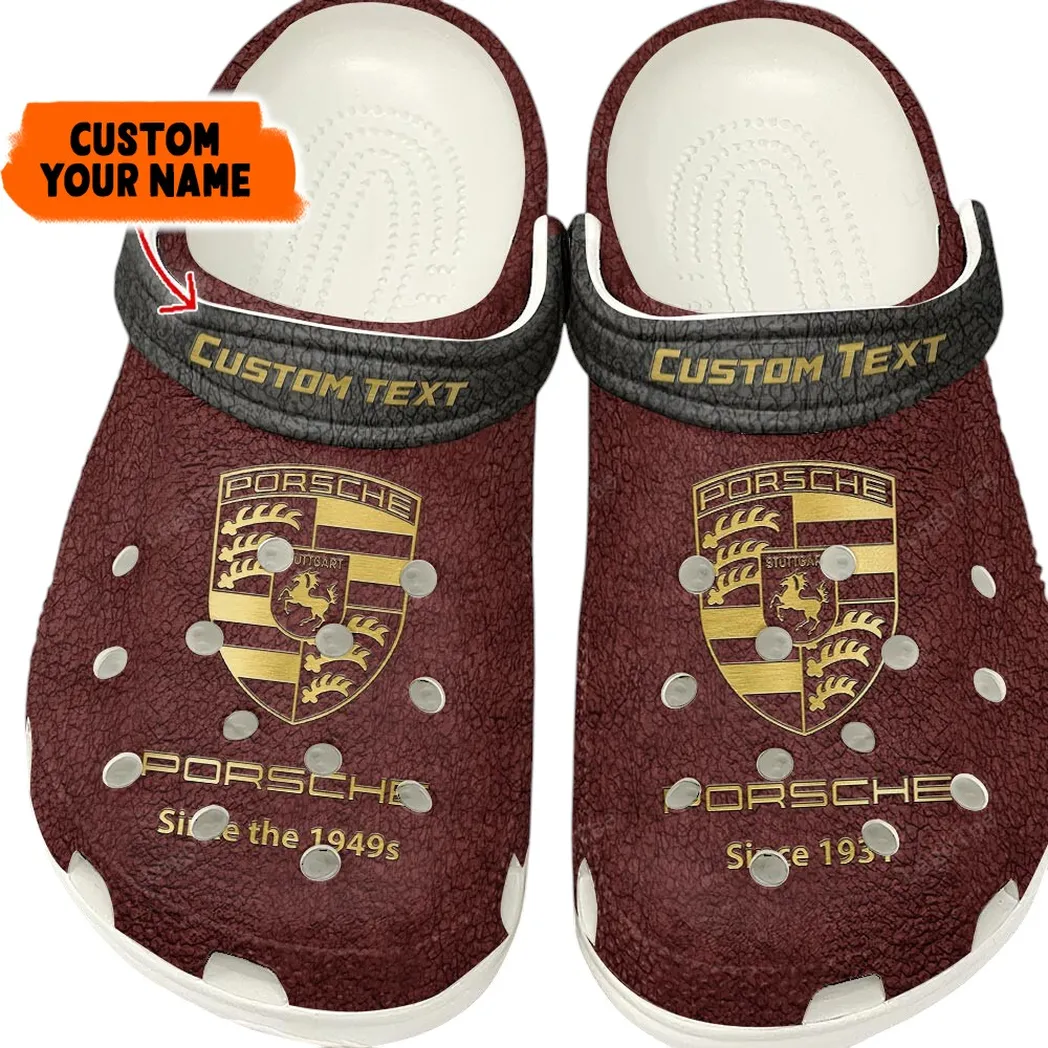 Porsche Crocs, Gift For Porsche Lovers, Gift For Him, Husband, Boyfriend - Red CAR141021225668-8