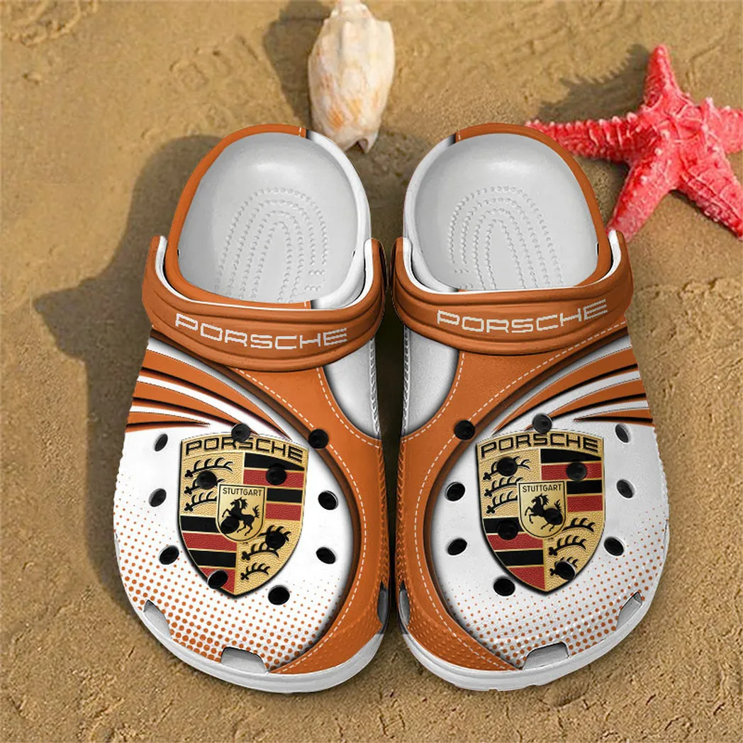 porsche crocs sandals for men women gift for porsche fan car181031525700 orange ypkit