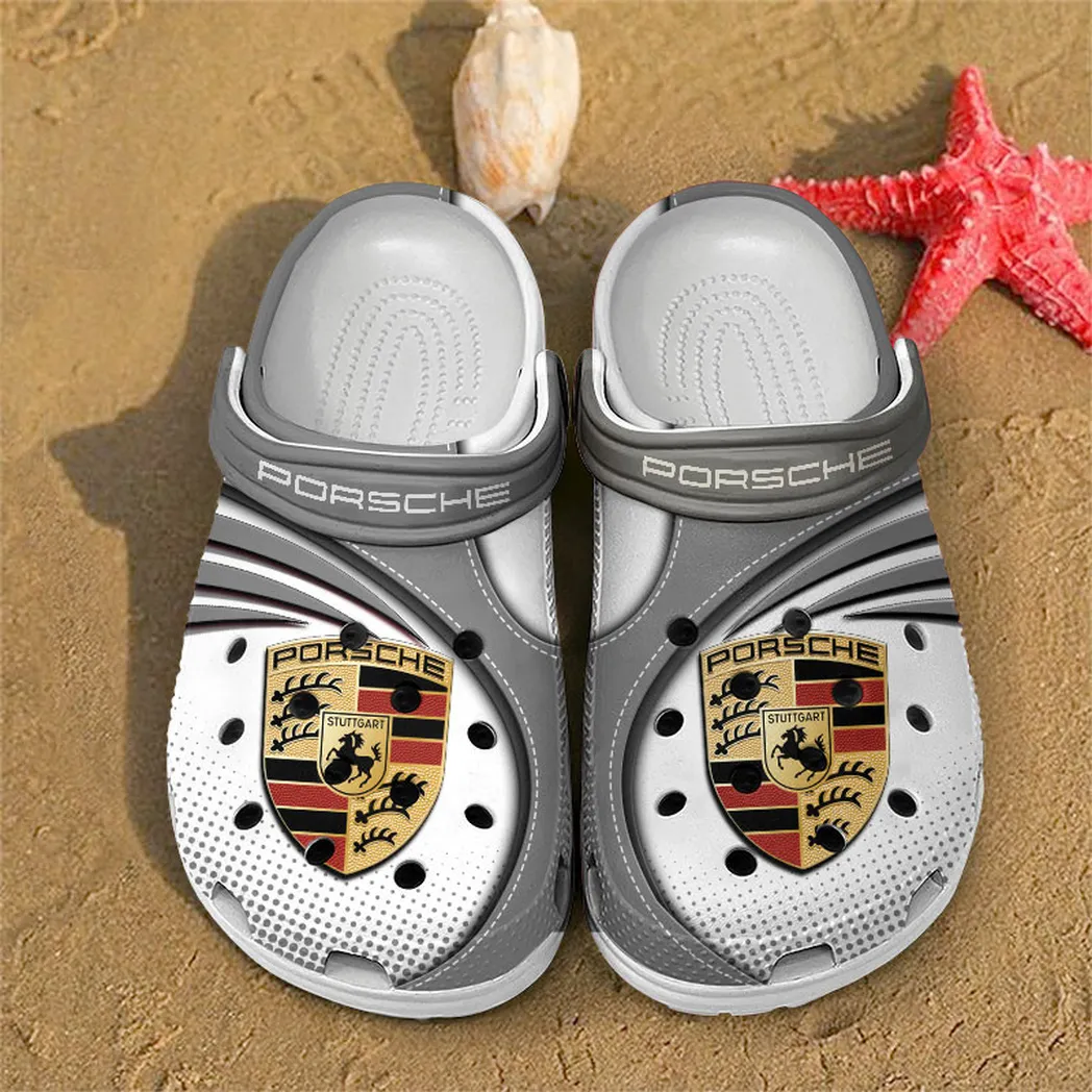 porsche crocs sandals for men women gift for porsche fan car181031525750 gray yptj9