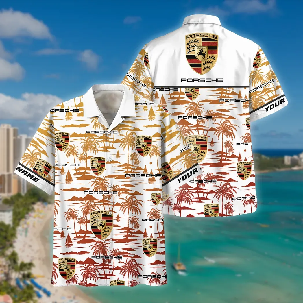porsche custom hawaiian shirt for men gift for porsche fan car205031225710