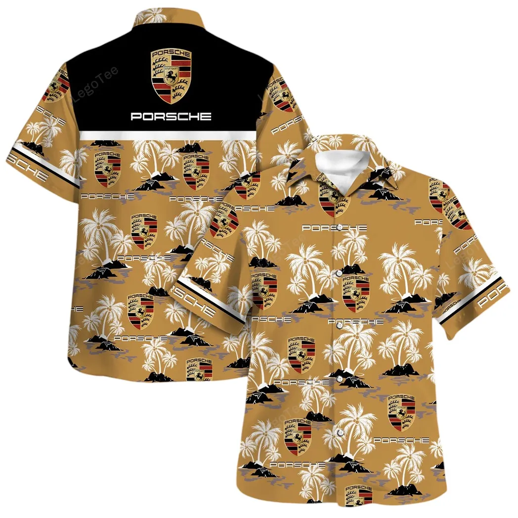 porsche hawaiian shirt for men gift for porsche lovers gift for him husband boyfriend car144021125458 2 f04ov