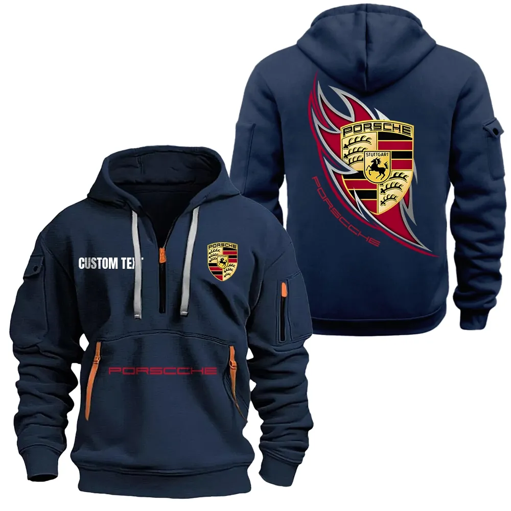 porsche hoodie half zipper car1701112165 car all over print hoodie half zipper navy 9shvy