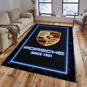 Porsche Rug, All Over Print Carpet For Porsche Lovers CAR5202192568 - Blue