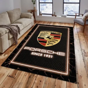 Porsche Rug, All Over Print Carpet For Porsche Lovers CAR5202192568 - Brown