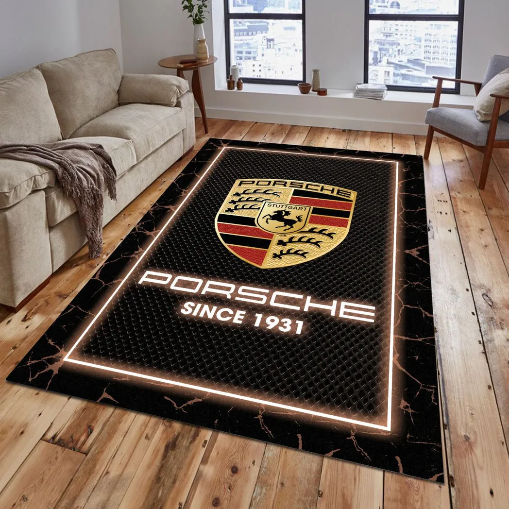 porsche rug gift for porsche lovers gift for him husband boyfriend car5202192568 brown nmzi8