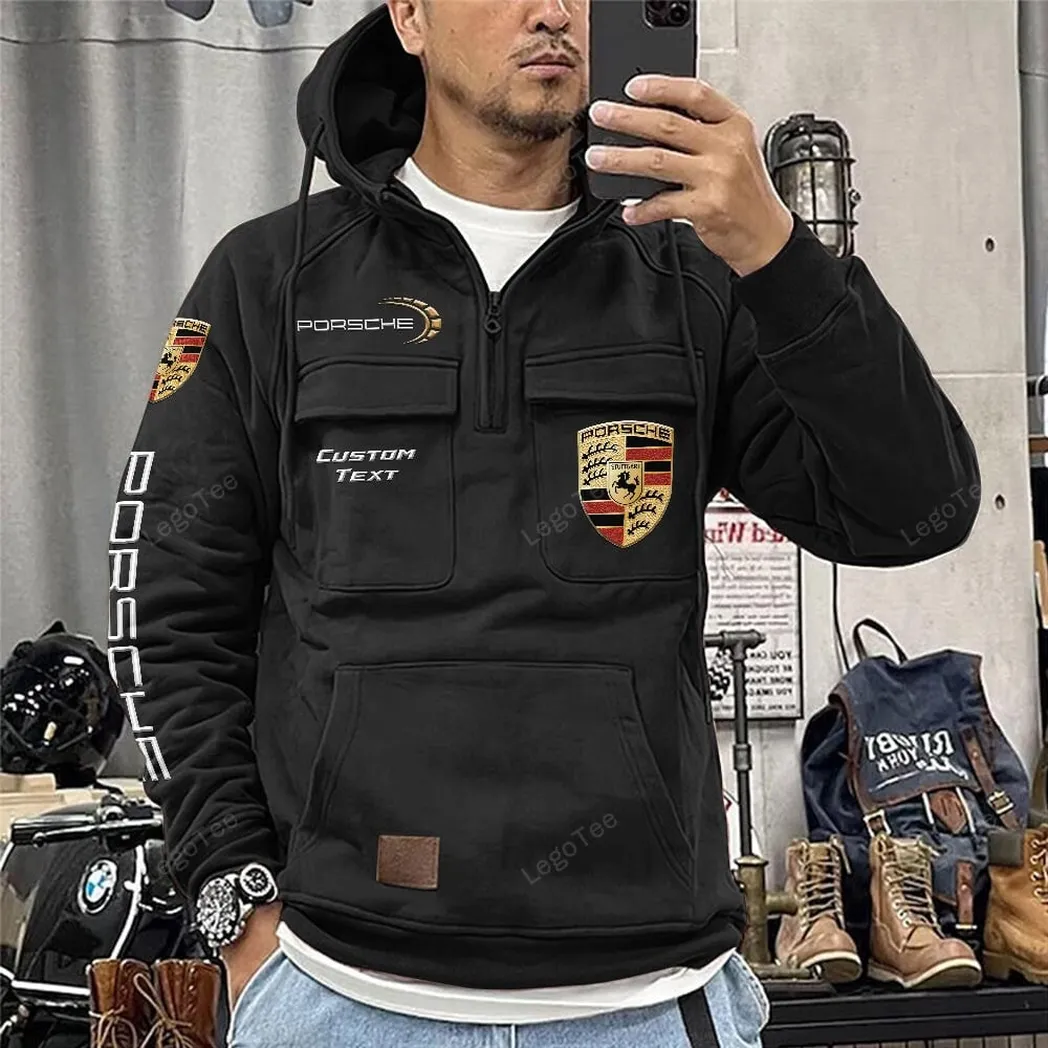 porsche tactical quarter zip hoodie gift for porsche lovers gift for him husband boyfriend black car96021425670 2 ou55w