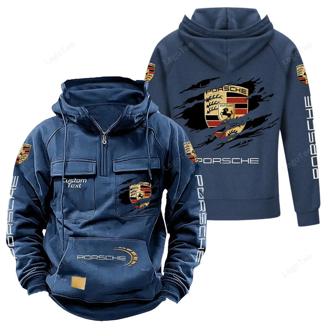 porsche tactical quarter zip hoodie gift for porsche lovers gift for him husband boyfriend dark blue car122021425002 3 v58tn