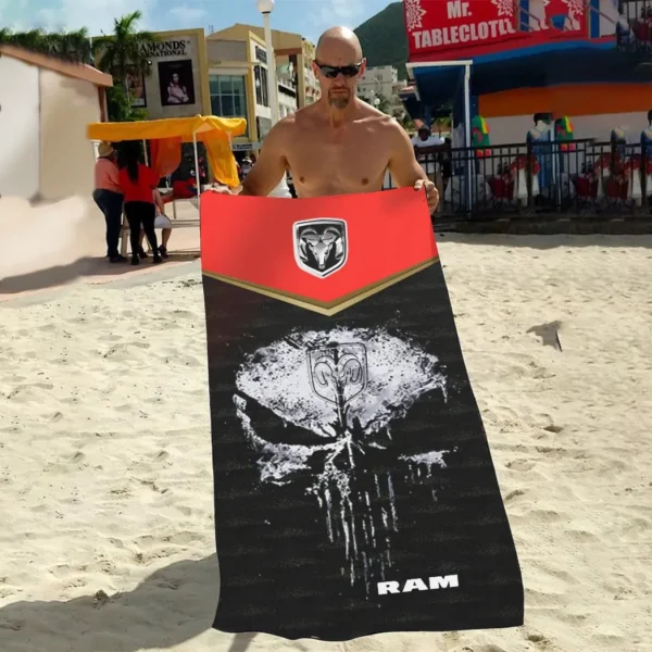 ram beach towel gift for ram lovers gift for him husband boyfriend car17302252555