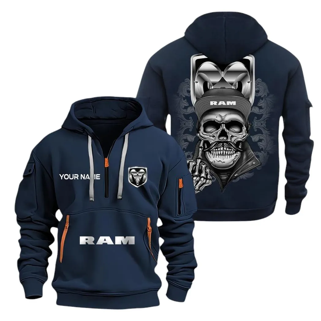 ram half zip hoodie for men gift for ram fan car166022625161 navy o8ywe