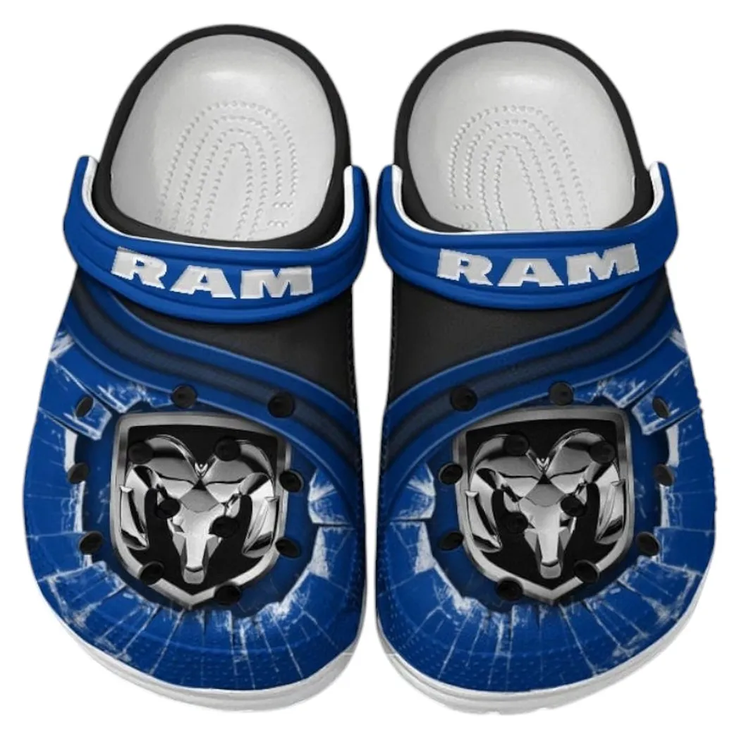 Ram truck Crocs Clogs Men Women, Gift For Ram truck Fan CAR188032025160 - Blue