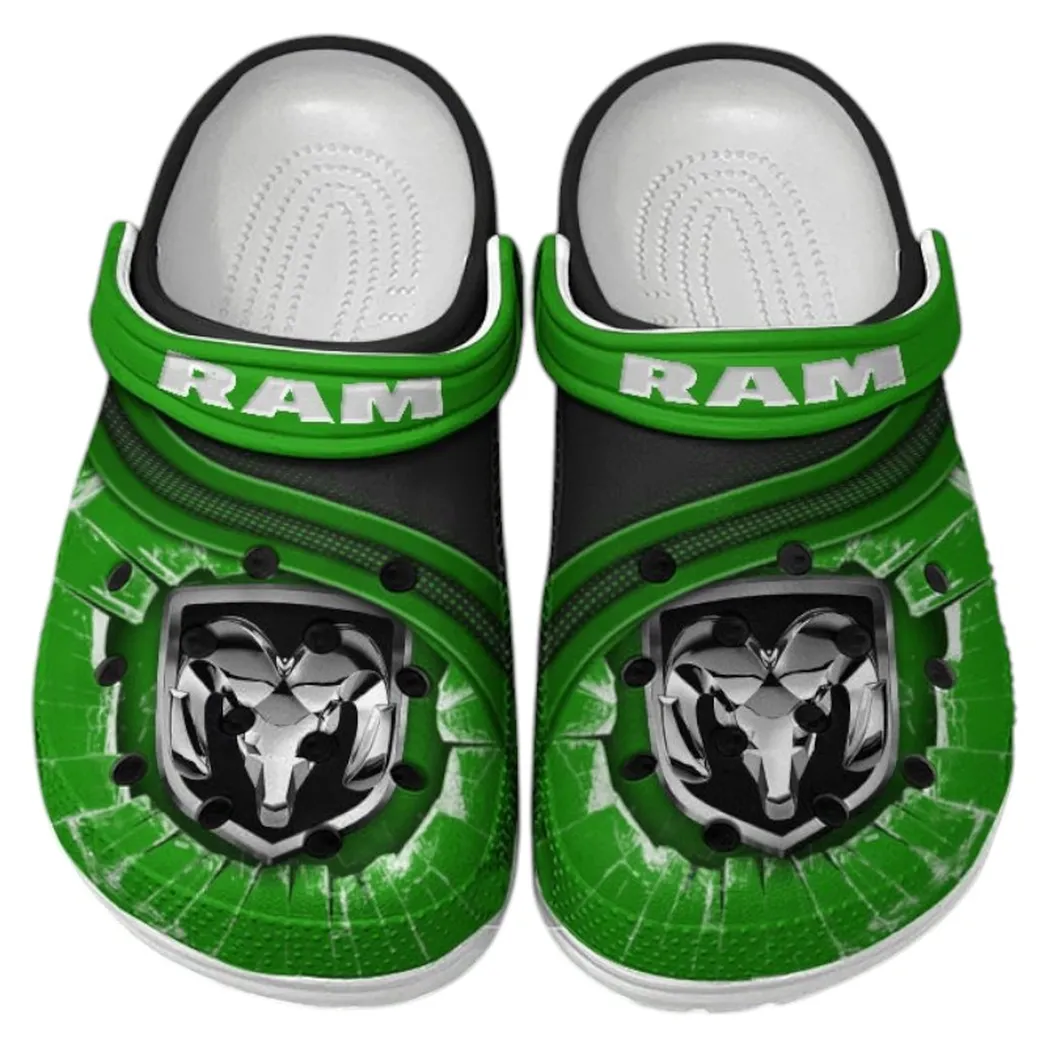Ram truck Crocs Clogs Men Women, Gift For Ram truck Fan CAR188032025160 - Green