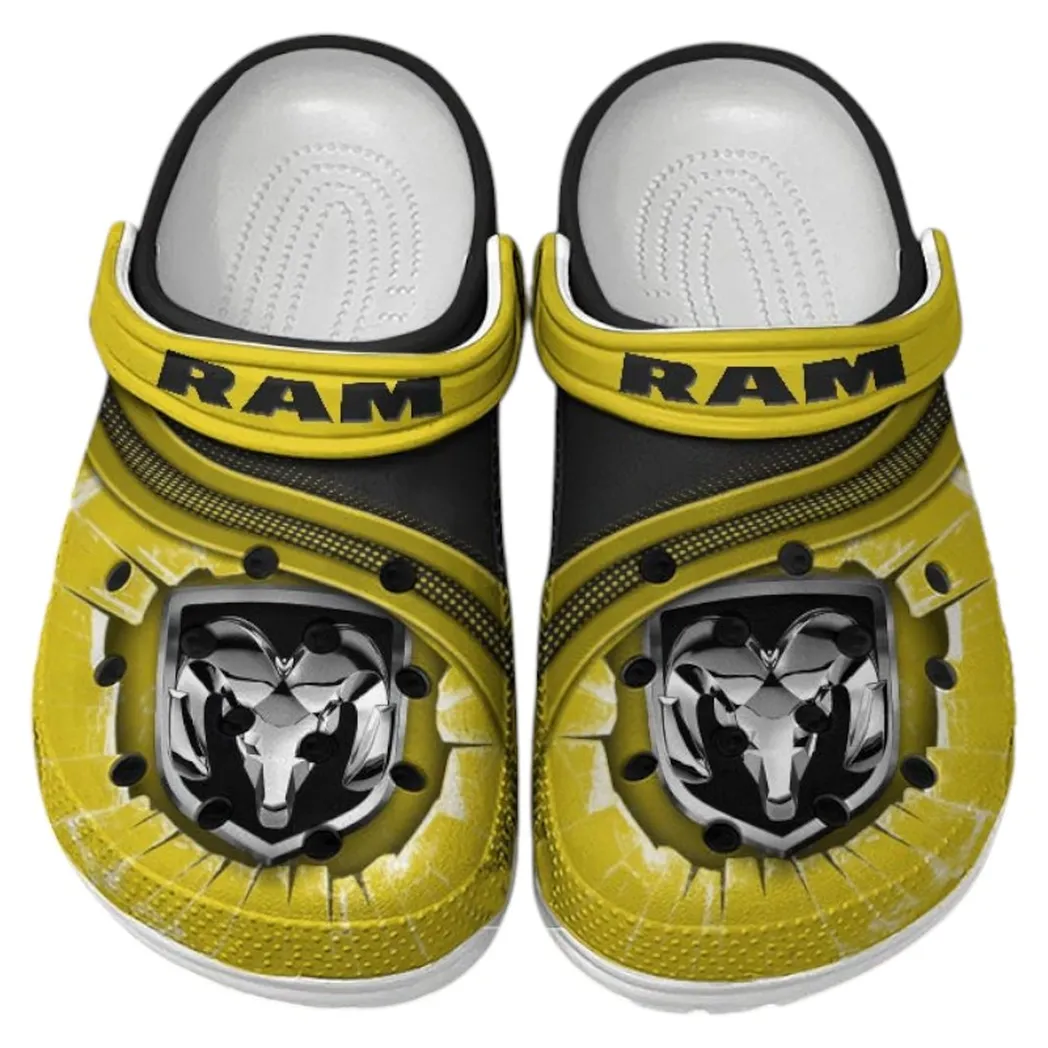 ram truck crocs clogs men women gift for ram truck fan car188032025160 yellow
