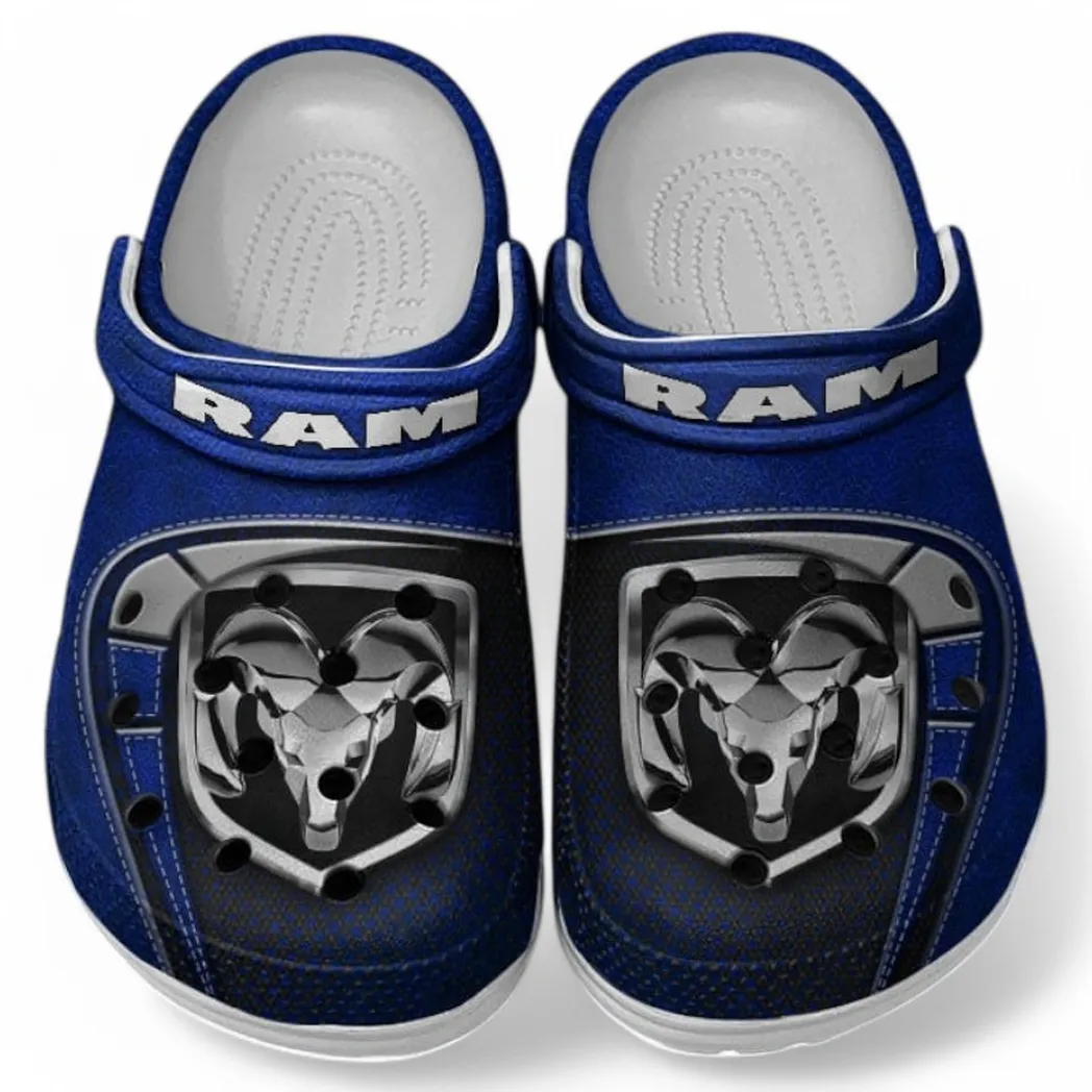 Ram truck Crocs Sandals For Men Women, Gift For Ram truck Fan CAR177031425612 - Blue