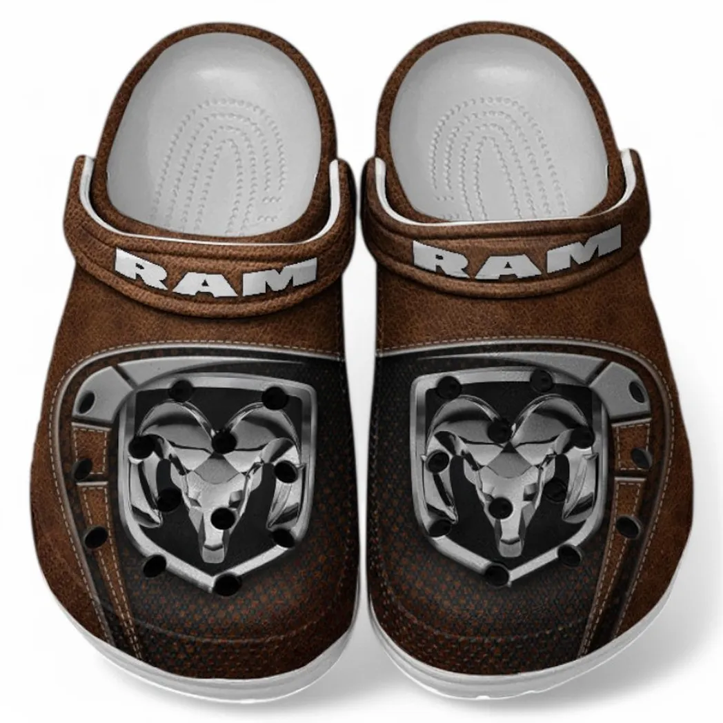 Ram truck Crocs Sandals For Men Women, Gift For Ram truck Fan CAR177031425612 - Brown