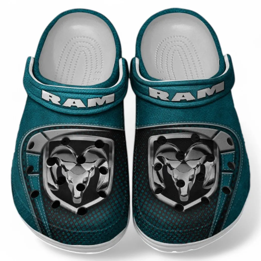 Ram truck Crocs Sandals For Men Women, Gift For Ram truck Fan CAR177031425612 - Cyan