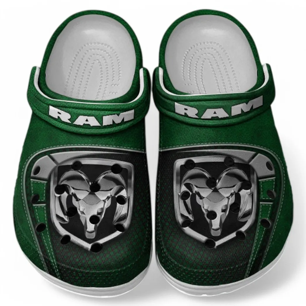 Ram truck Crocs Sandals For Men Women, Gift For Ram truck Fan CAR177031425612 - Green
