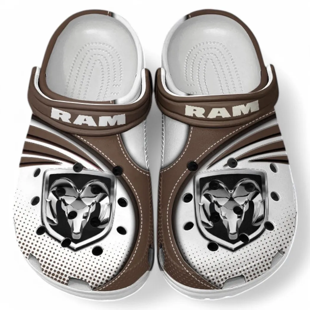 Ram truck Crocs Sandals For Men Women, Gift For Ram truck Fan CAR181031525739 - Brown