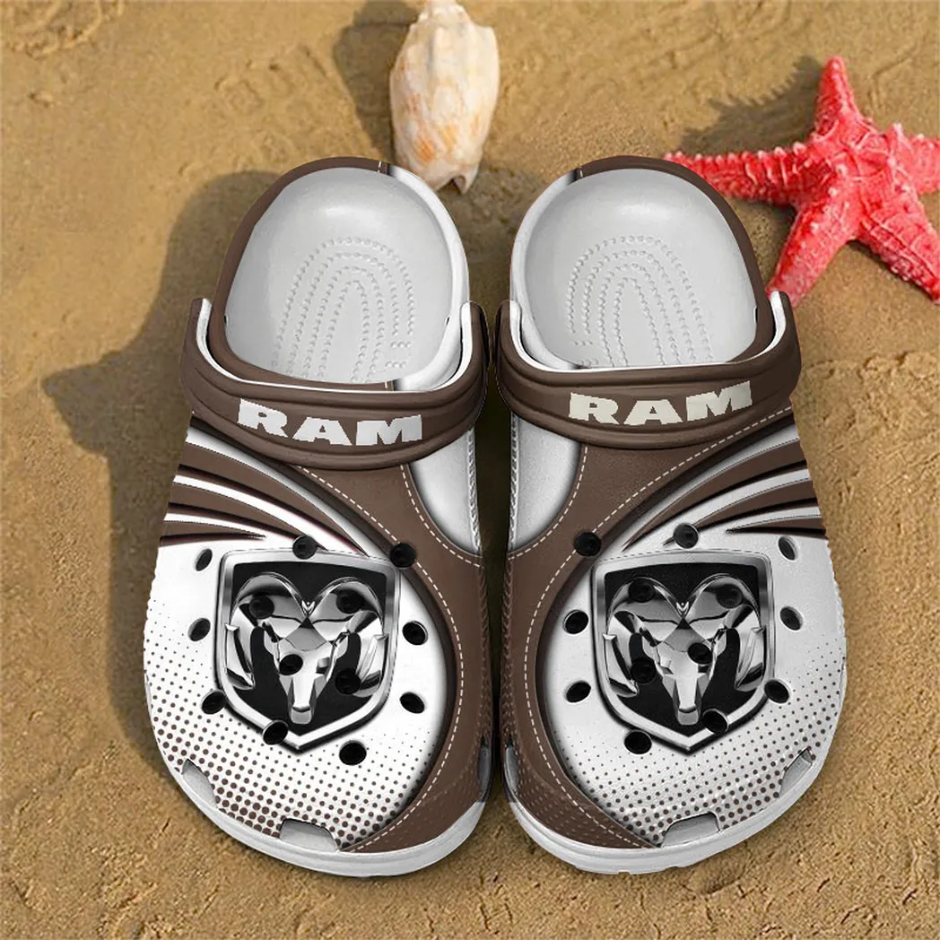 ram truck crocs sandals for men women gift for ram truck fan car181031525739 brown
