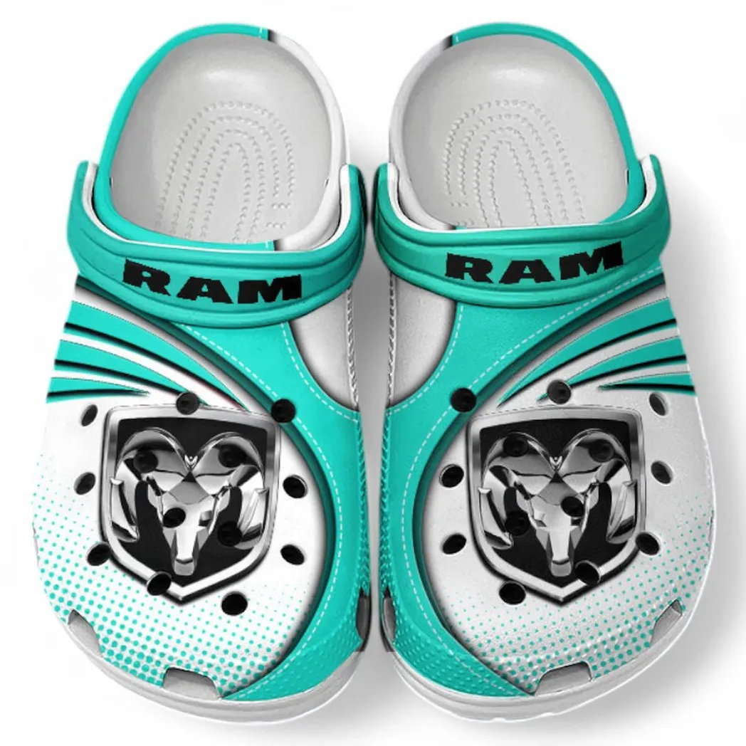 Ram truck Crocs Sandals For Men Women, Gift For Ram truck Fan CAR181031525739 - Cyan