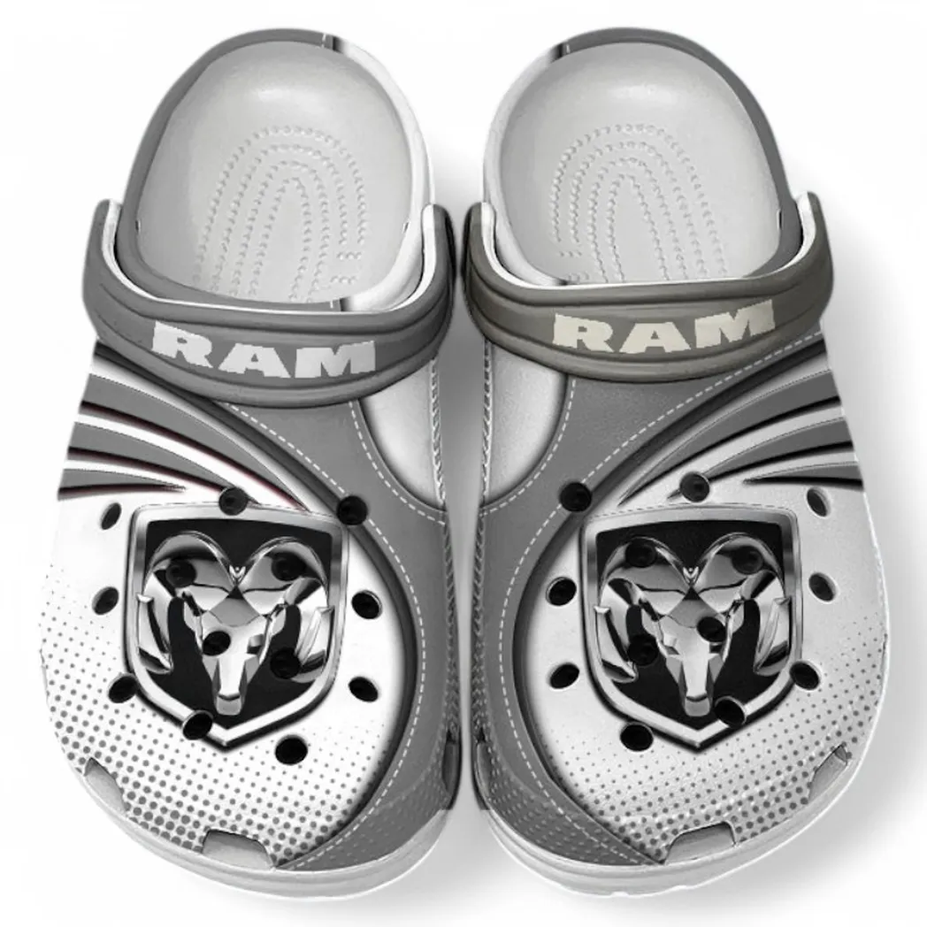 Ram truck Crocs Sandals For Men Women, Gift For Ram truck Fan CAR181031525739 - Gray