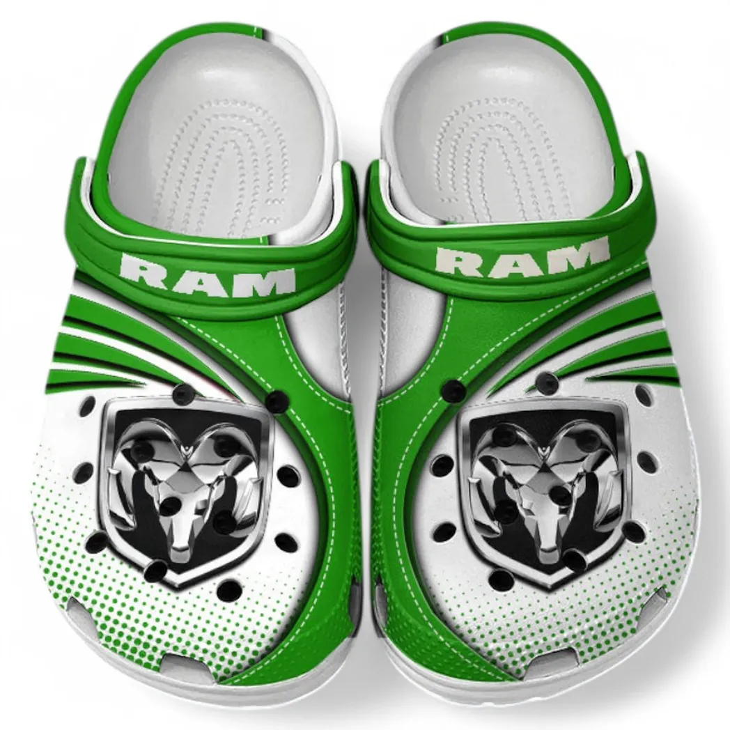 Ram truck Crocs Sandals For Men Women, Gift For Ram truck Fan CAR181031525739 - Green