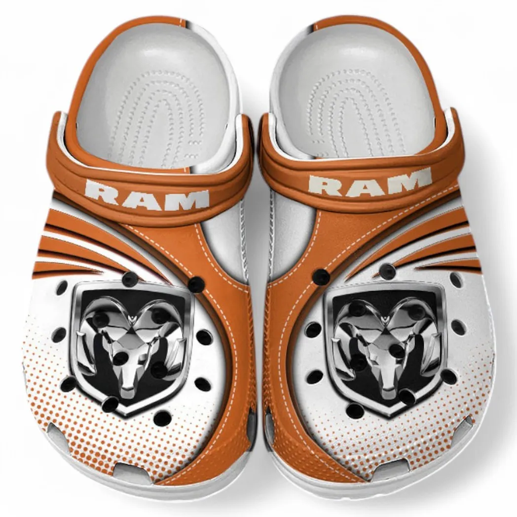 Ram truck Crocs Sandals For Men Women, Gift For Ram truck Fan CAR181031525739 - Orange
