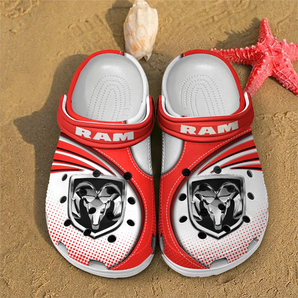 ram truck crocs sandals for men women gift for ram truck fan car181031525739 red ytlel
