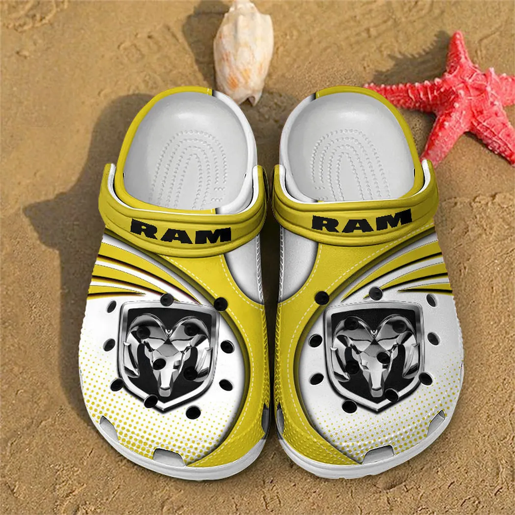 ram truck crocs sandals for men women gift for ram truck fan car181031525739 yellow 2szjv