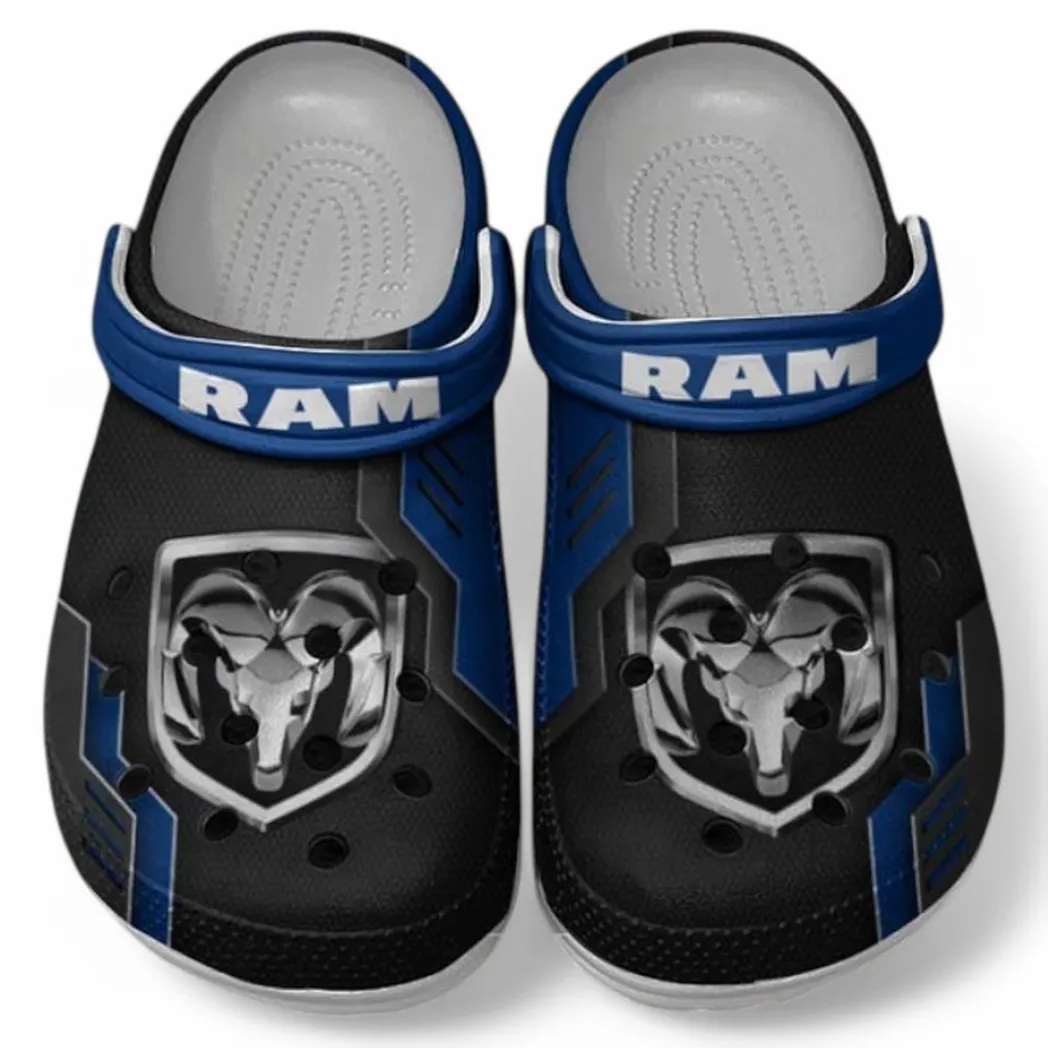 Ram truck Crocs Shoes, Clogs Men Women, Gift For Ram truck Fan CAR185031525288 - Blue