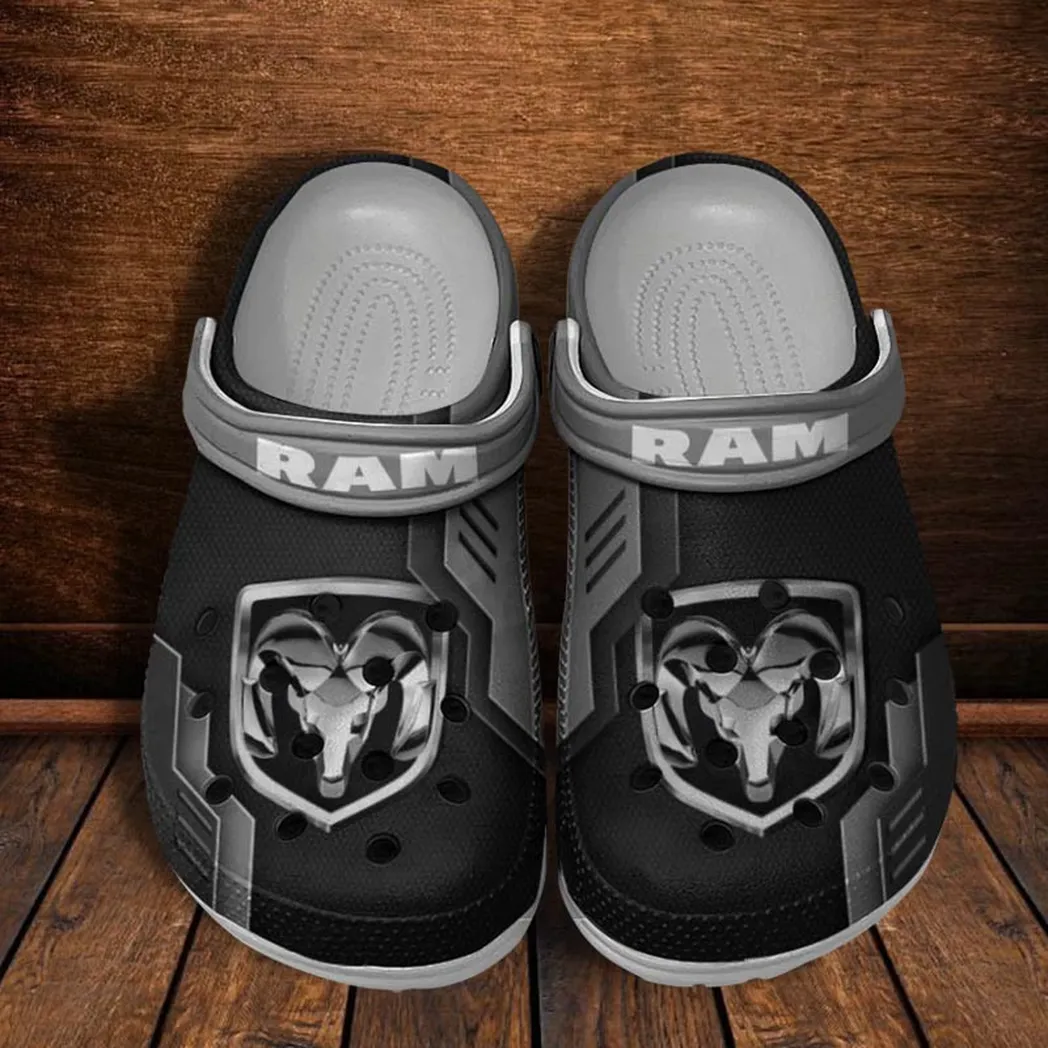 ram truck crocs shoes clogs men women gift for ram truck fan car185031525288 gray oprji