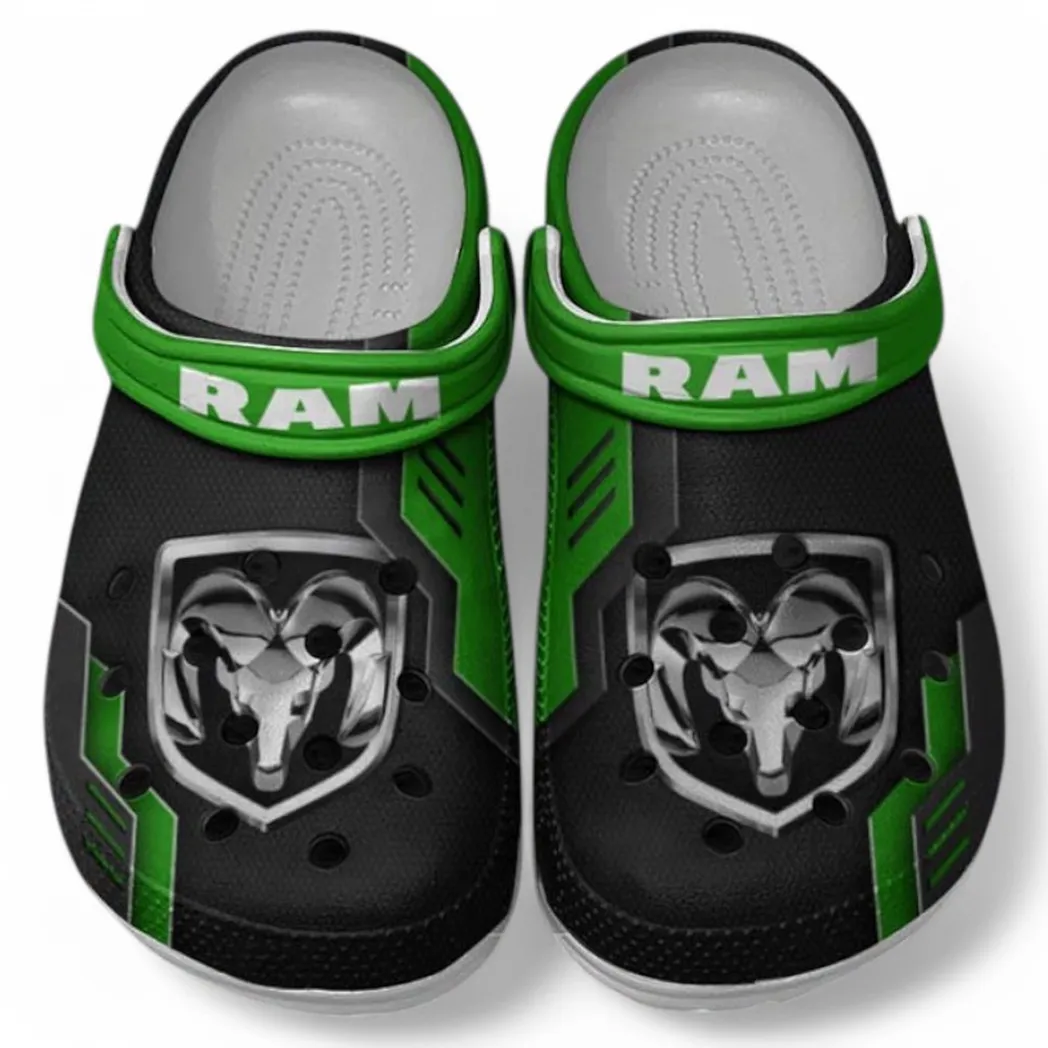 Ram truck Crocs Shoes, Clogs Men Women, Gift For Ram truck Fan CAR185031525288 - Green