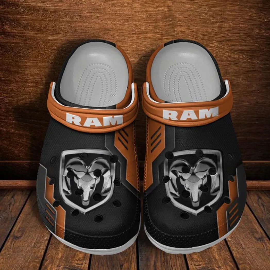 ram truck crocs shoes clogs men women gift for ram truck fan car185031525288 orange ki1sq