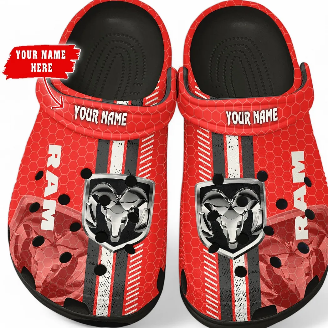 Ram Truck Crocs Shoes Gift For Ram Truck Lovers, Birthday Gift For Husband, Boyfriend CAR82022025645 - Black